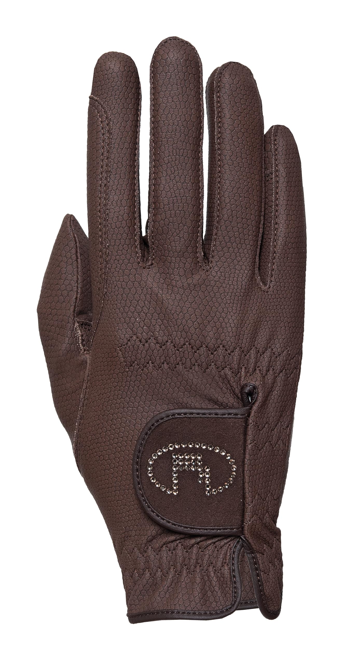 Roeckl Sports equestrian gloves LISBOA, ladies summer riding glove, mocha 6.5