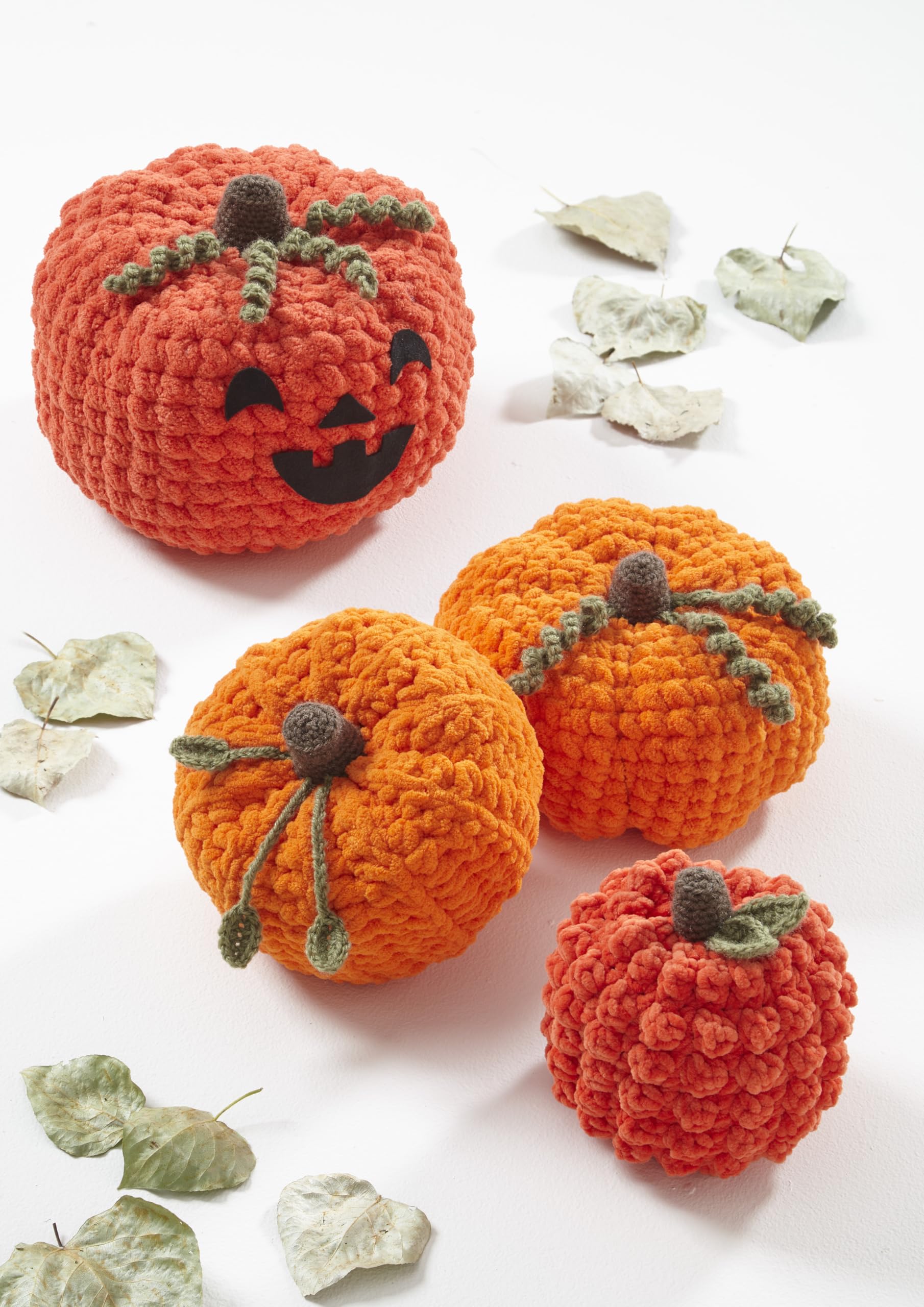 King Cole Toastie Crochet Pattern - 9219 Pumpkins (4 Designs)