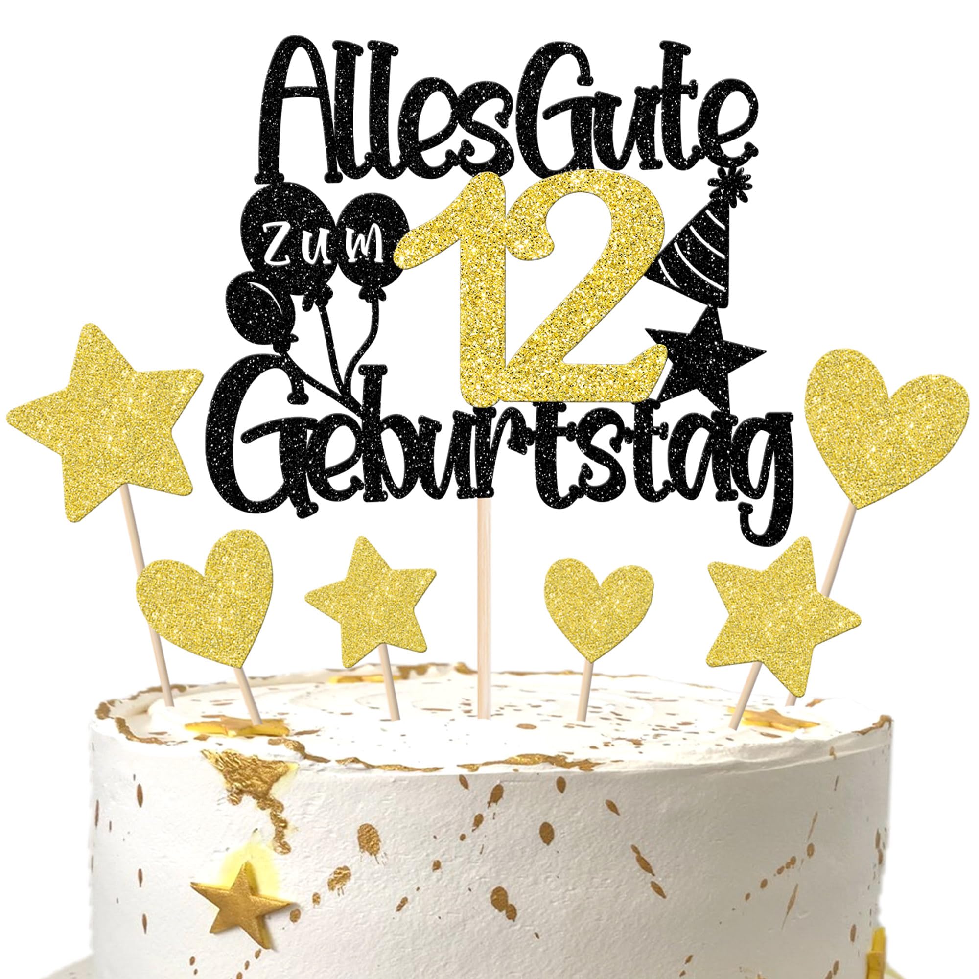 30 Stück 30th Geburtstag Tortendeko Alles Gute zum Geburtsta