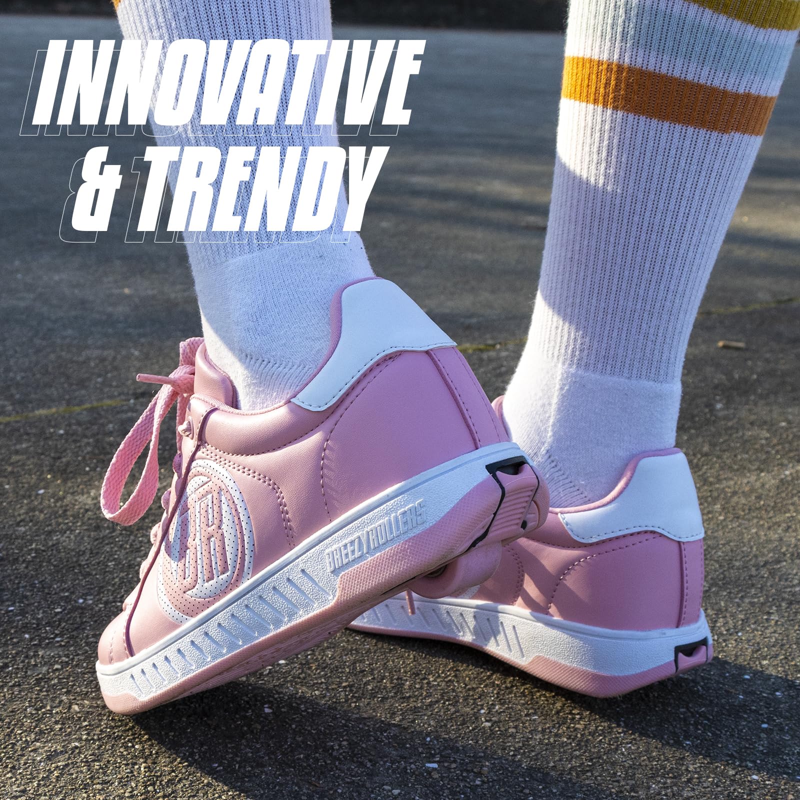 Breezy Rollers 2191841 Buty z Kółkami, Wrotki, Buty na kółkach, Buty dziecięce 2 w 1, Sneakersy z Kółkami