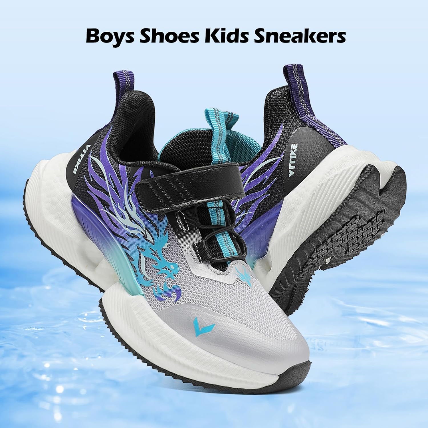 VITUOFLY Boys Sneakers Kids Running Shoes Girls Mesh Fitness Shoe Indoor Training Sneaker Lightweight Outdoor Sports Athletic Tennis Shoes for Little Kid/Big Kid - Image 6