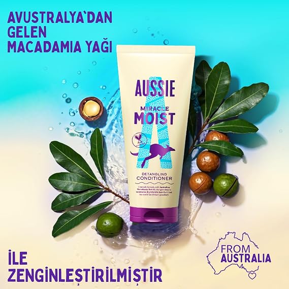 Aussie Miracle Moist Moist Moisturizing Conditioner for Dry Hair 1000ml
