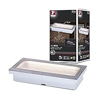 Paulmann 94337 Luce da esterni LED Brick, rilevatore di movimento IP68 200x100mm angolare 1x1,6 Watt alluminio