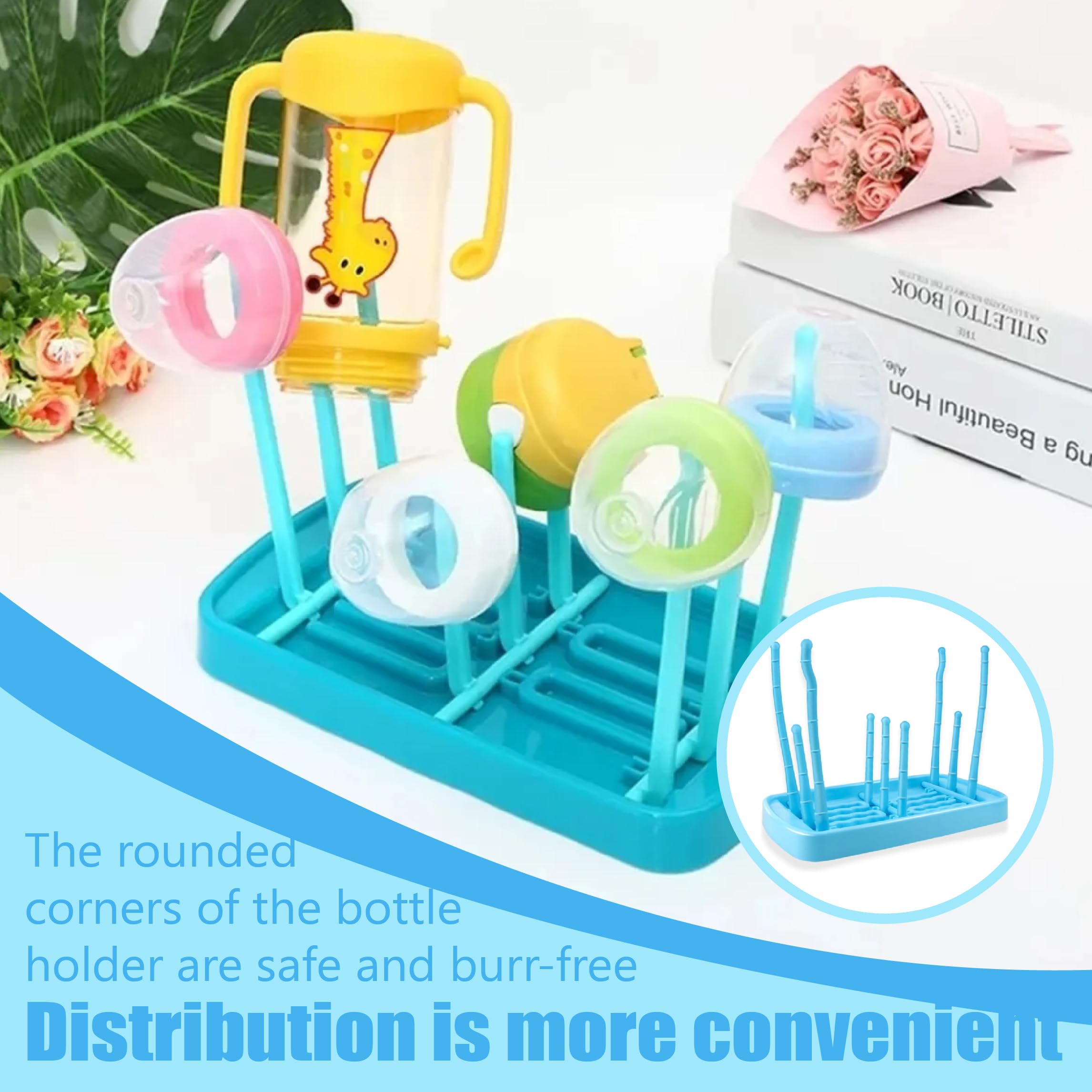 1 PCS scola borracce scolabottiglie scola biberon scolabottiglie per borracce porta biberon per tappi di bottiglie capezzoli accessori per bicchieri