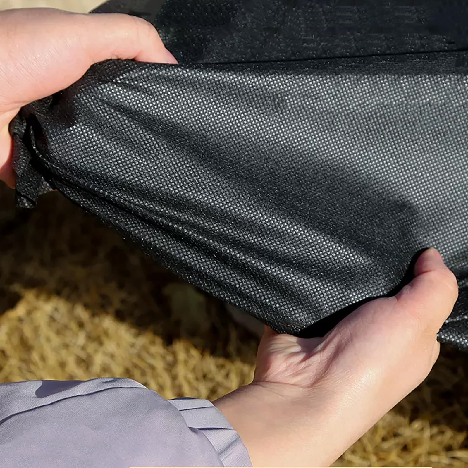 Włóknina przeciw chwastom, ogrodowa rolka 1,5 x 30 m, 50 g/㎡, tkanina przeciw chwastom, tkanina podziemna, bardzo odporna na rozerwanie i przepuszczająca wodę, włóknina chwastobójcza do