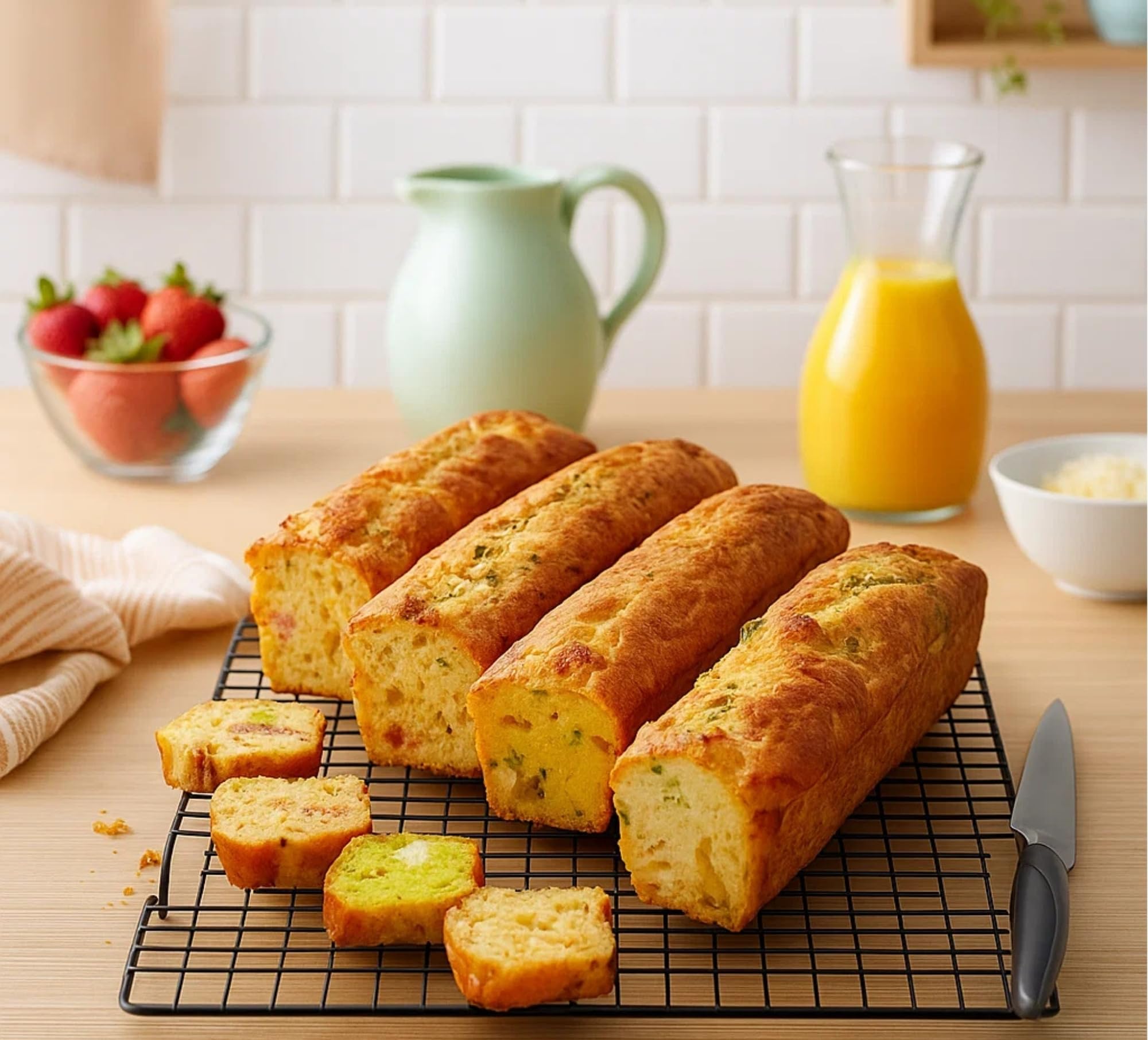 AKENZ - Moule 5 cake long multi mini apéritif apero compatible Cake Factory Infinity XXL en silicone platinum petit, patisserie, brioche, pain rectangulaire + E-BOOK OFFERT