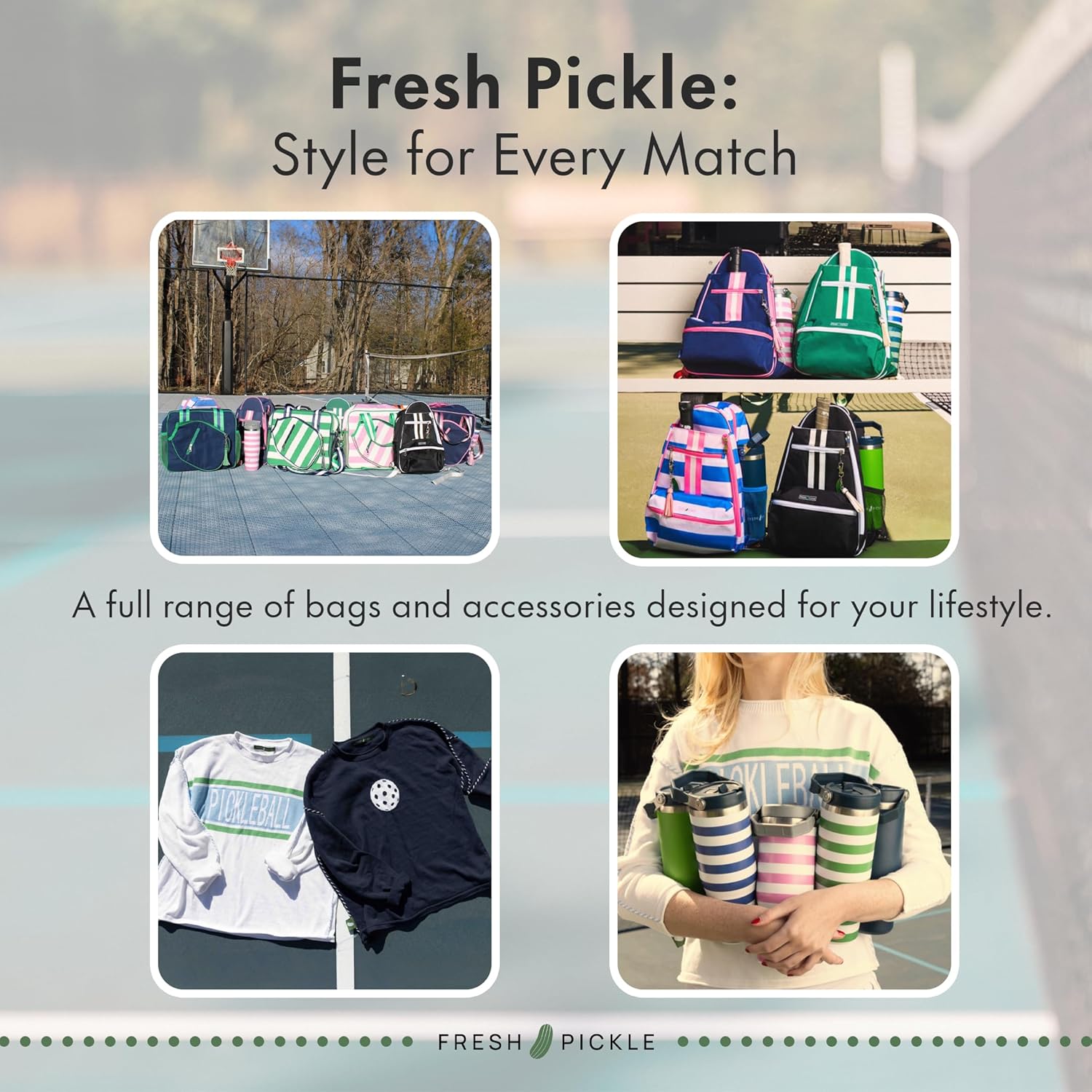 Teddi Pickleball Backpack Grn/wh- Large Capacity Pickleball Bags for Women - Durable 1000D Nylon, Multipurpose Paddle Case with Multiple Pockets, Stylish Paddle Bag - Image 7