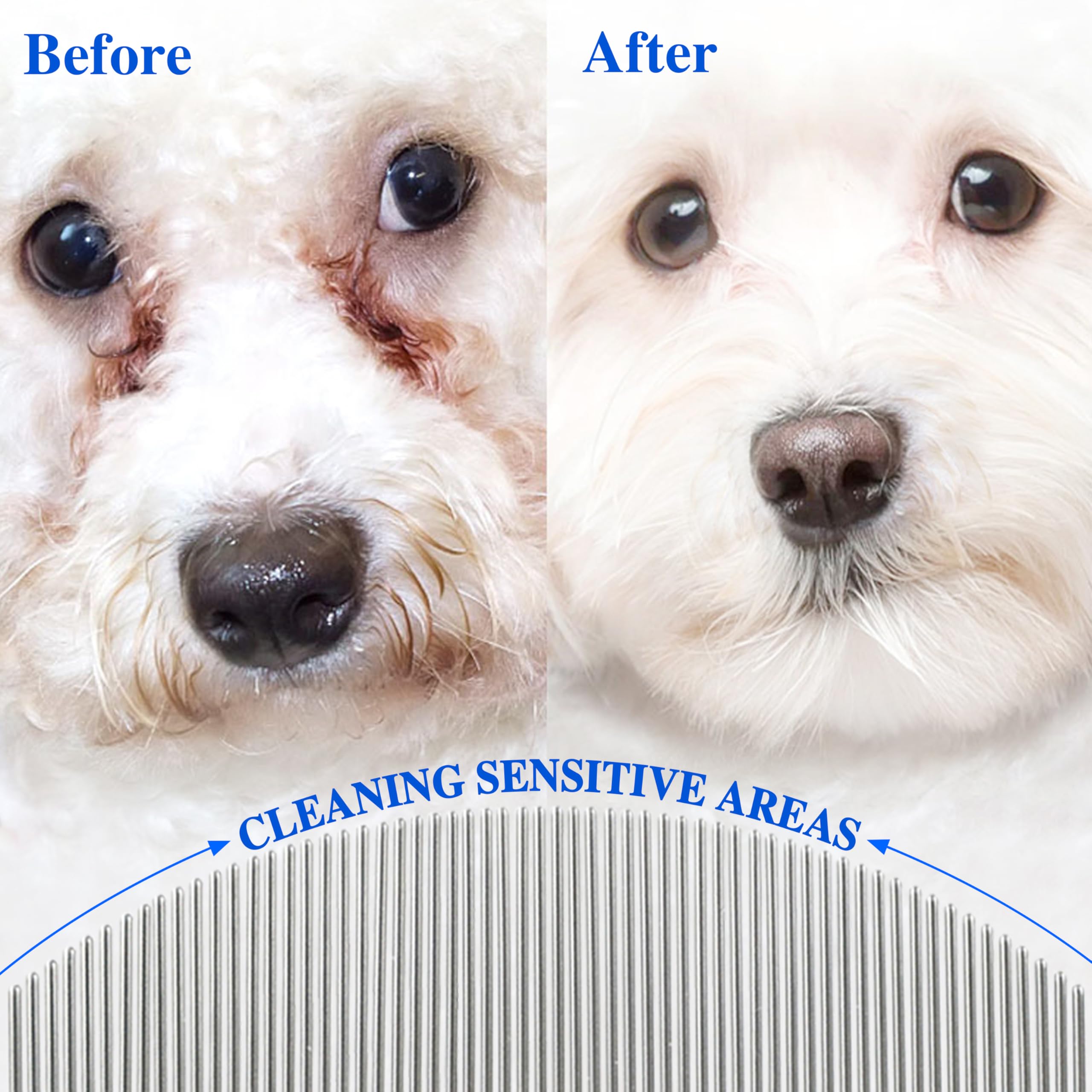 Pet Eye Comb - Stainless Steel Tear Stain Remover -4