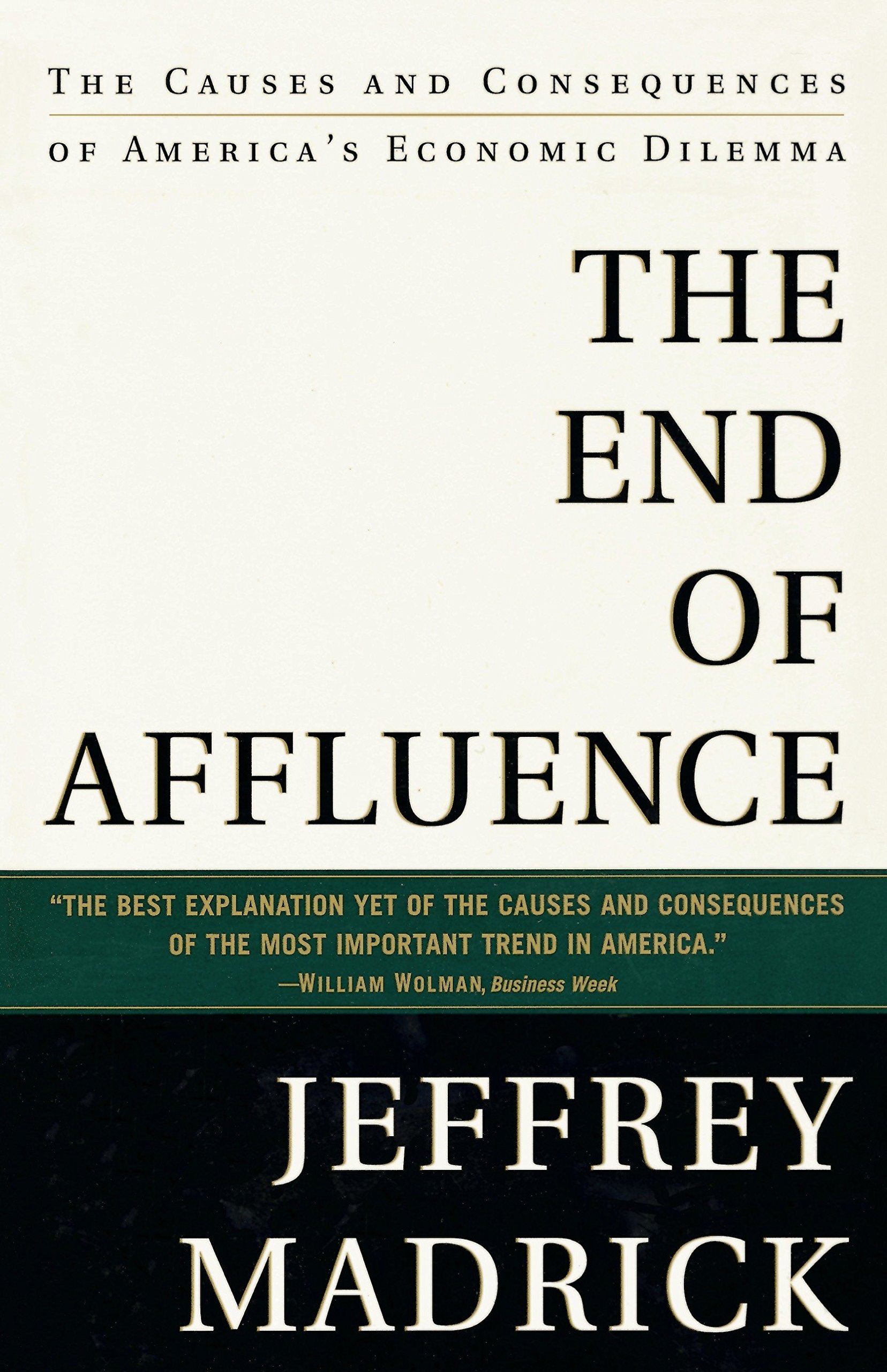The End of Affluence