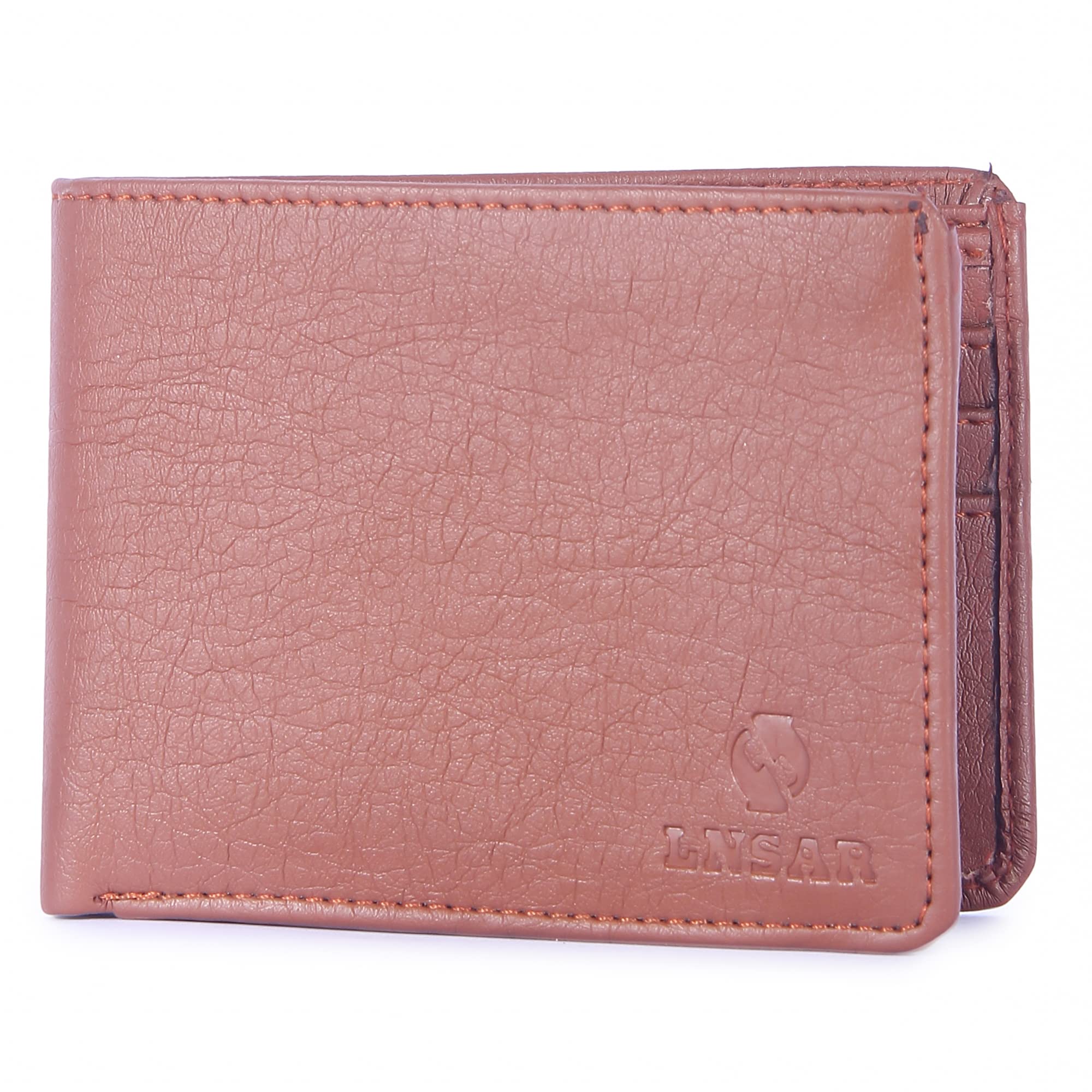 LNSARMen's Artificial Genuine Leather Trending Album Designer Pocket Wallet with Flap Closure for Men with Multiple Card Slots