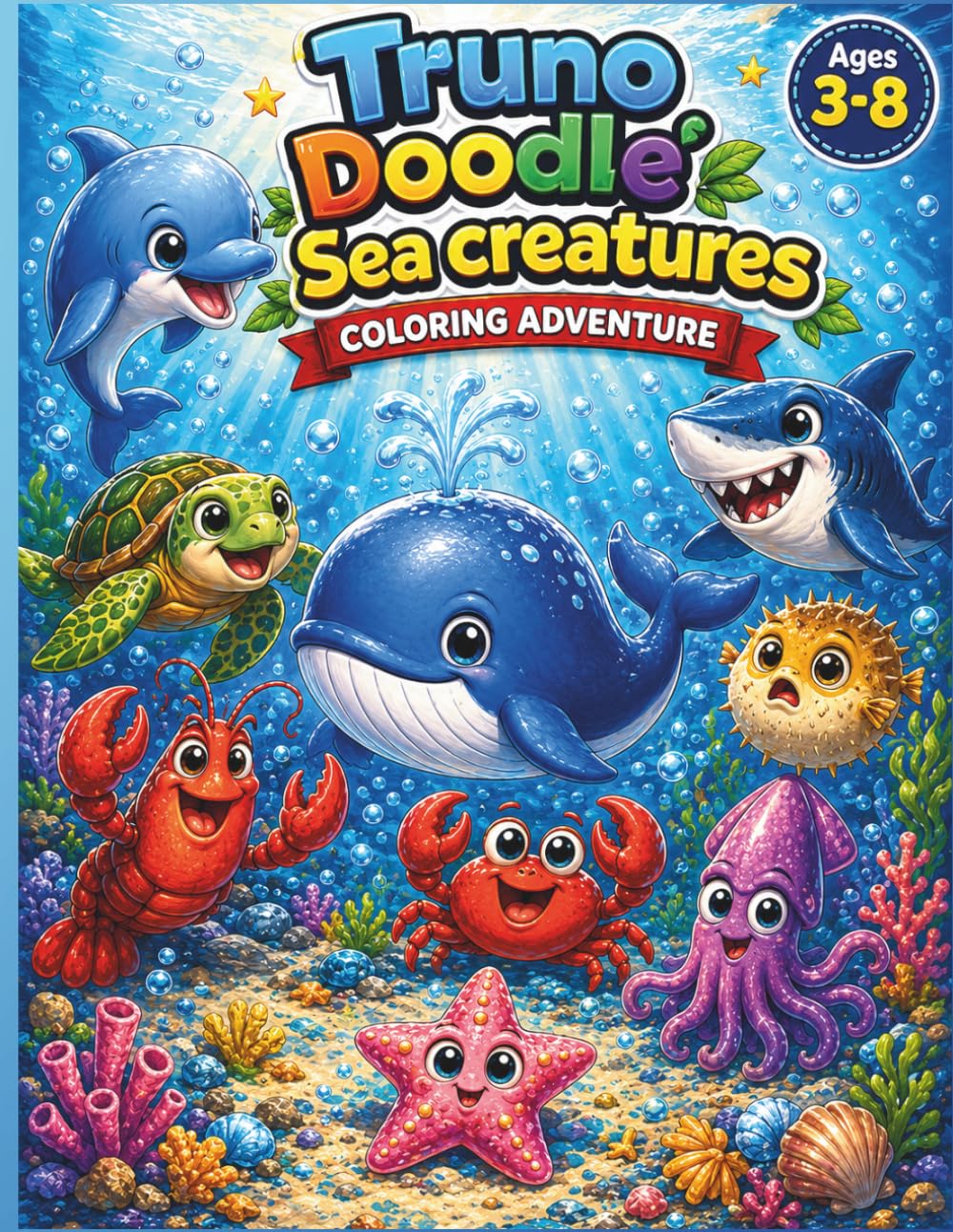 Truno Doodle Sea Creatures Coloring Adventure