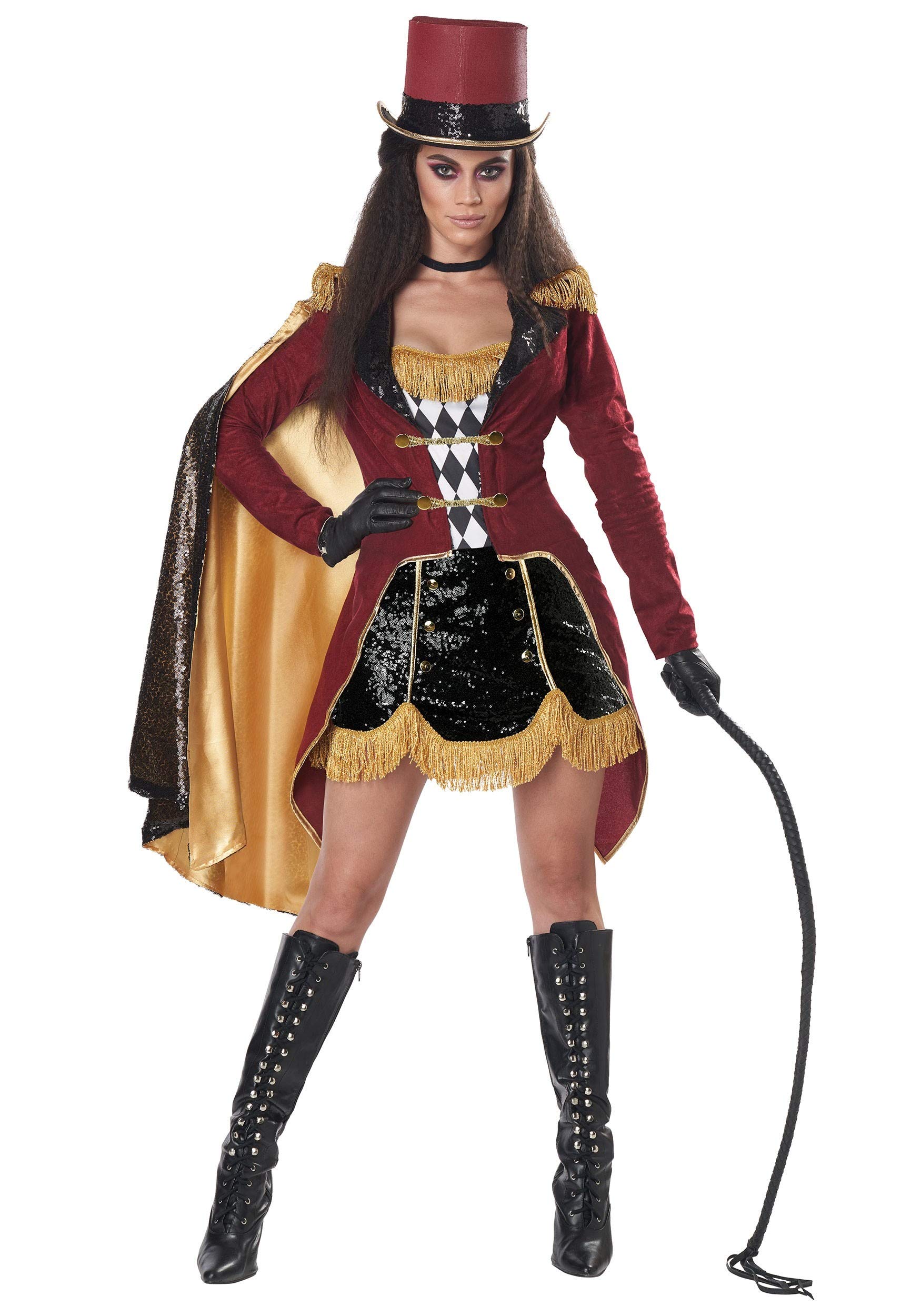 Women's Dazzling Ringmaster Fancy Dress Costume X-Small