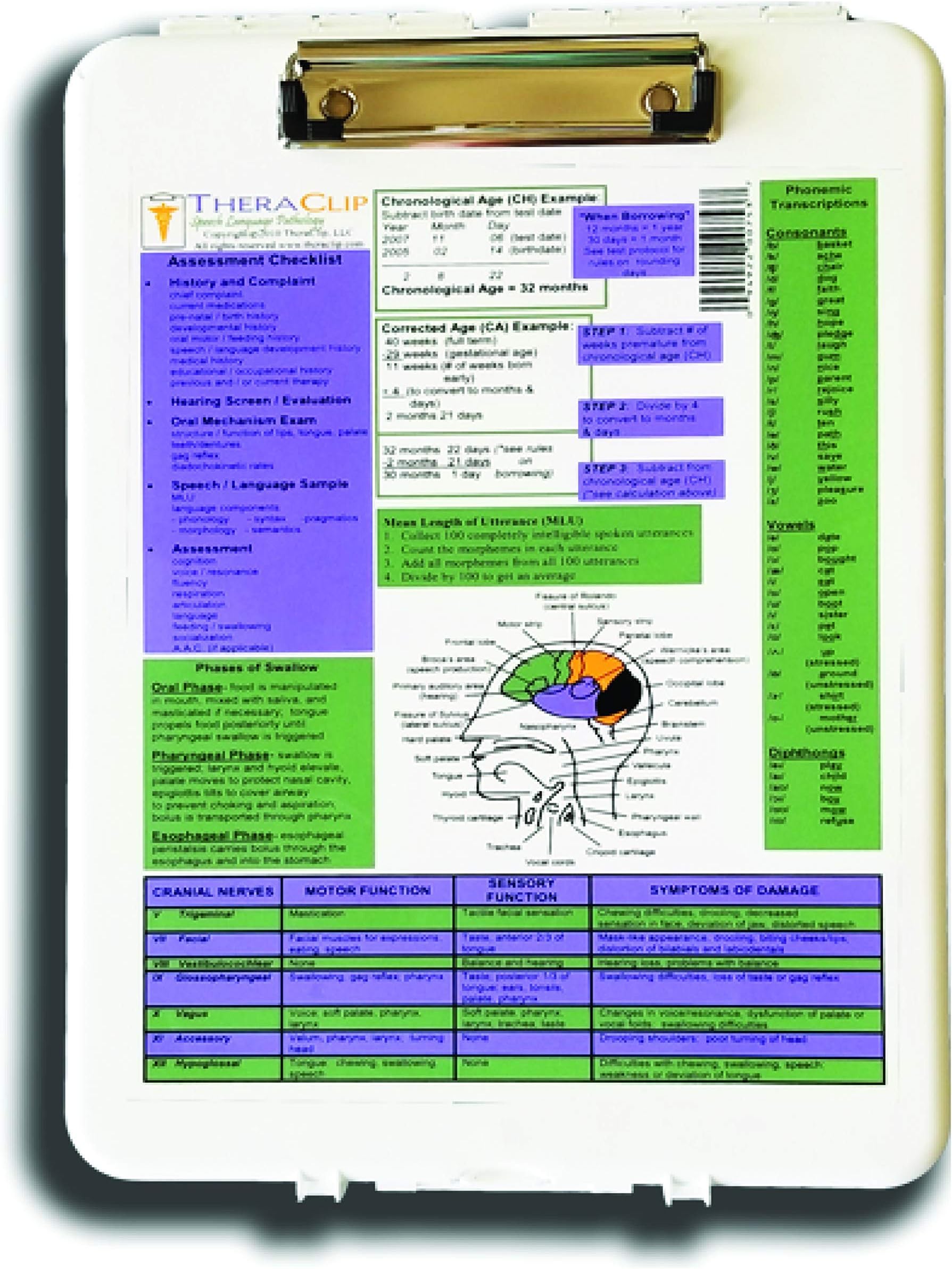 TheraClip ST Storage Clipboard