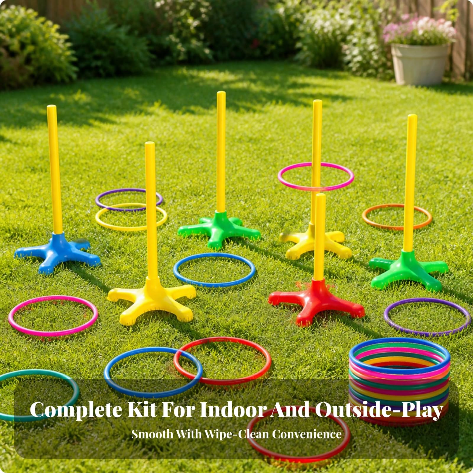 Juego Plástico Multicolor | Ligero, Juego con Bolsa Almacenamiento, para Espacios educativos, Niños