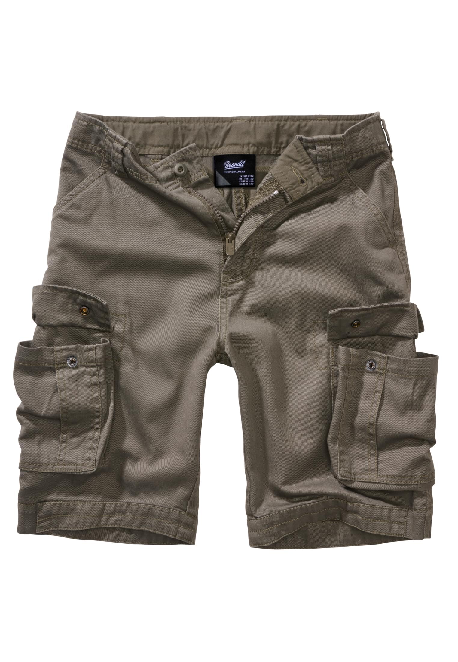 Brandit Short Enfant Urban Legends Unisexe Short Noir 100% Coton