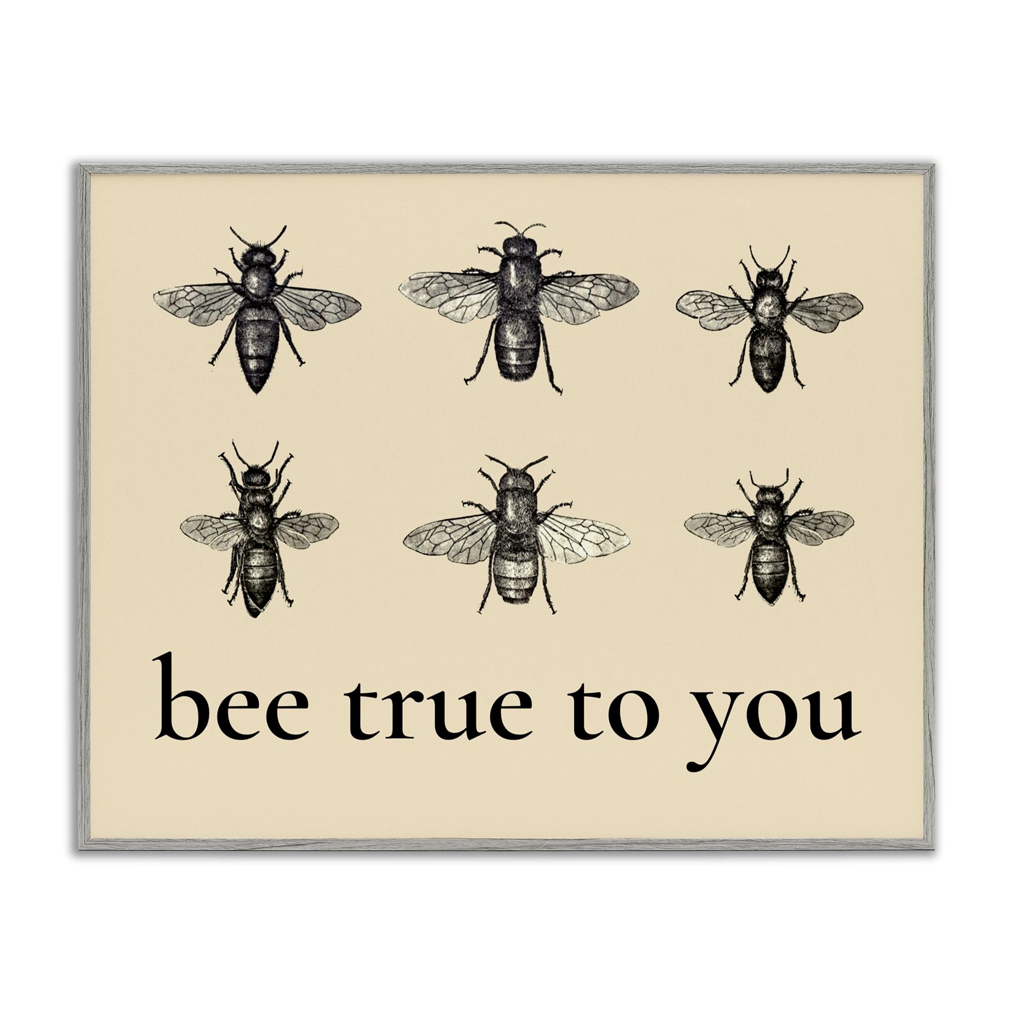 Affiche Bee True To You Giclée encadrée salon moderne