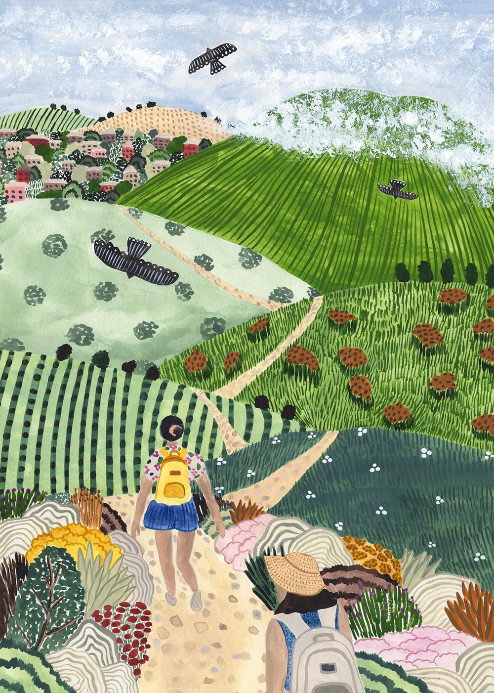 Pieces & Peace Puzzle Wine Country Hike – Puzzle de 1000 piezas