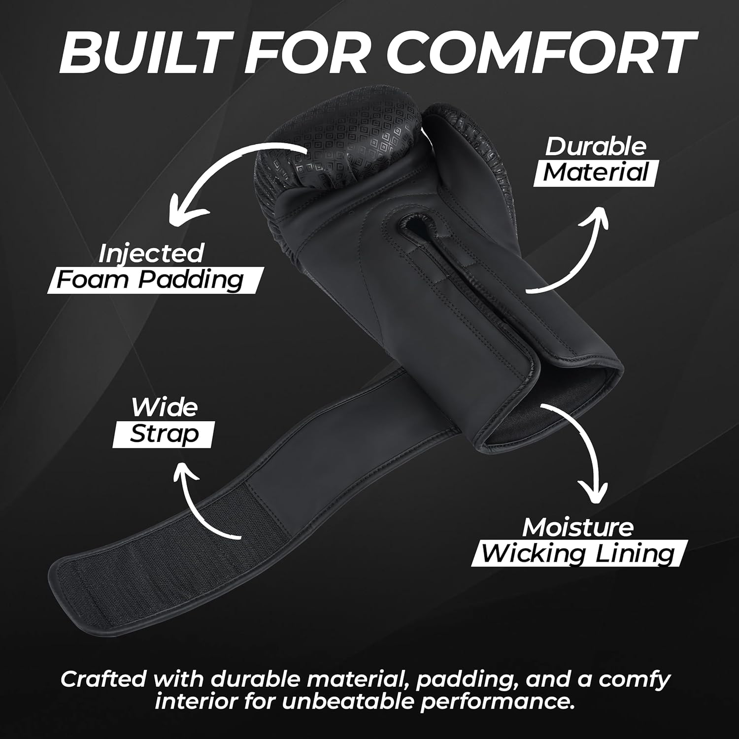 Staniel Osprey Series S7 Boxing Training Gloves - Synthetic Leather with Long Injected Foam Padding, Extra-Wide Hook & Loop Closure, Foam-Lined Satin Interior for Comfort, Includes Free Mesh Backpack