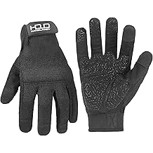 HANDLANDY Work Gloves for Men & Women, Utility Mechanic Working Gloves Touch Screen, Flexible Yard Work Gloves