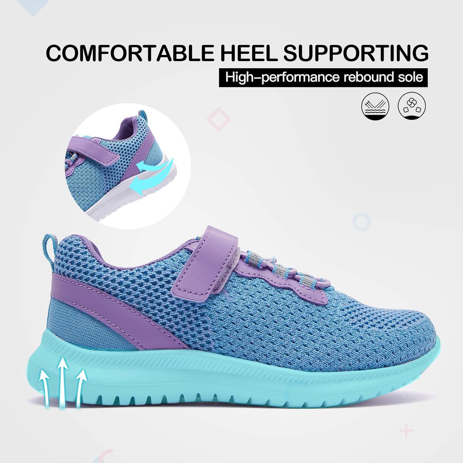 RUNSIDE Kids Shoes, Boys Girls Sneakers Lightweight Athletic Walking/Running Tennis Shoes(Toddler/Little Kid/Big Kid) - Image 6