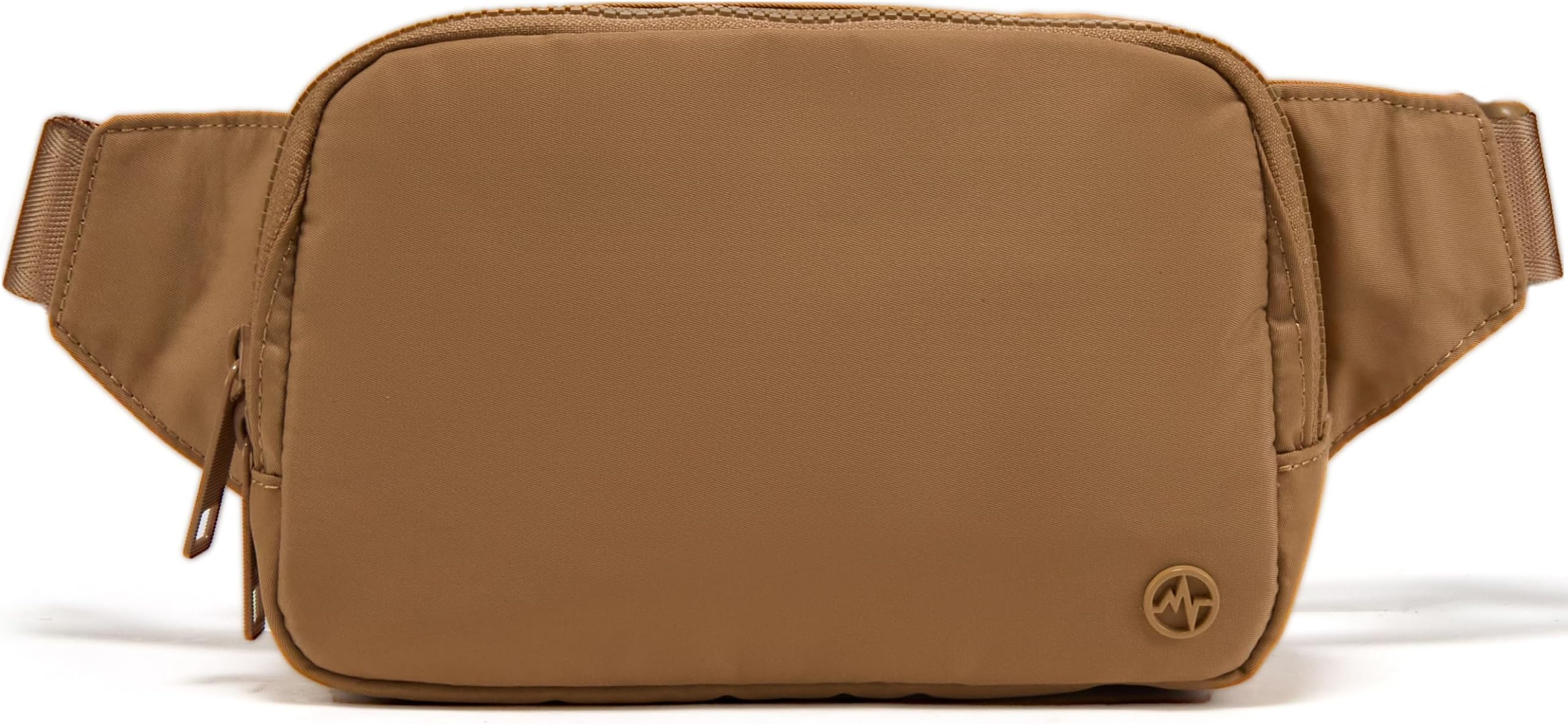 Pander Belt Bag Large 2L Waterproof Everyware Fanny Pack Wallet for Men Women with Adjustable Strap, Caramel Brown, L