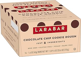 Larabar Gluten Free Bar  Chocolate Chip Cookie Dough  1.6 oz Bar  Whole Food Glu - Compare price