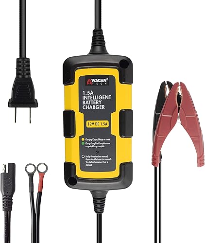 Wagan EL7402 12V 1.5A cargador de batería inteligente, mantenedor de batería, cargador inteligente completamente automático