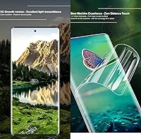 Vista 4 de Protector de pantalla frontal flexible para Motorola Edge 20 5G 2021 6.7 "Película de hidrogel 3D transparente TPU sensible al tacto Desbloqueo