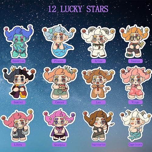 Miniatura 2 de Ambientadores para automóvil, 12 unidades, el zodiaco, lindo ambientador de automóvil, nuevos aromas para automóvil, accesorios para el interior del