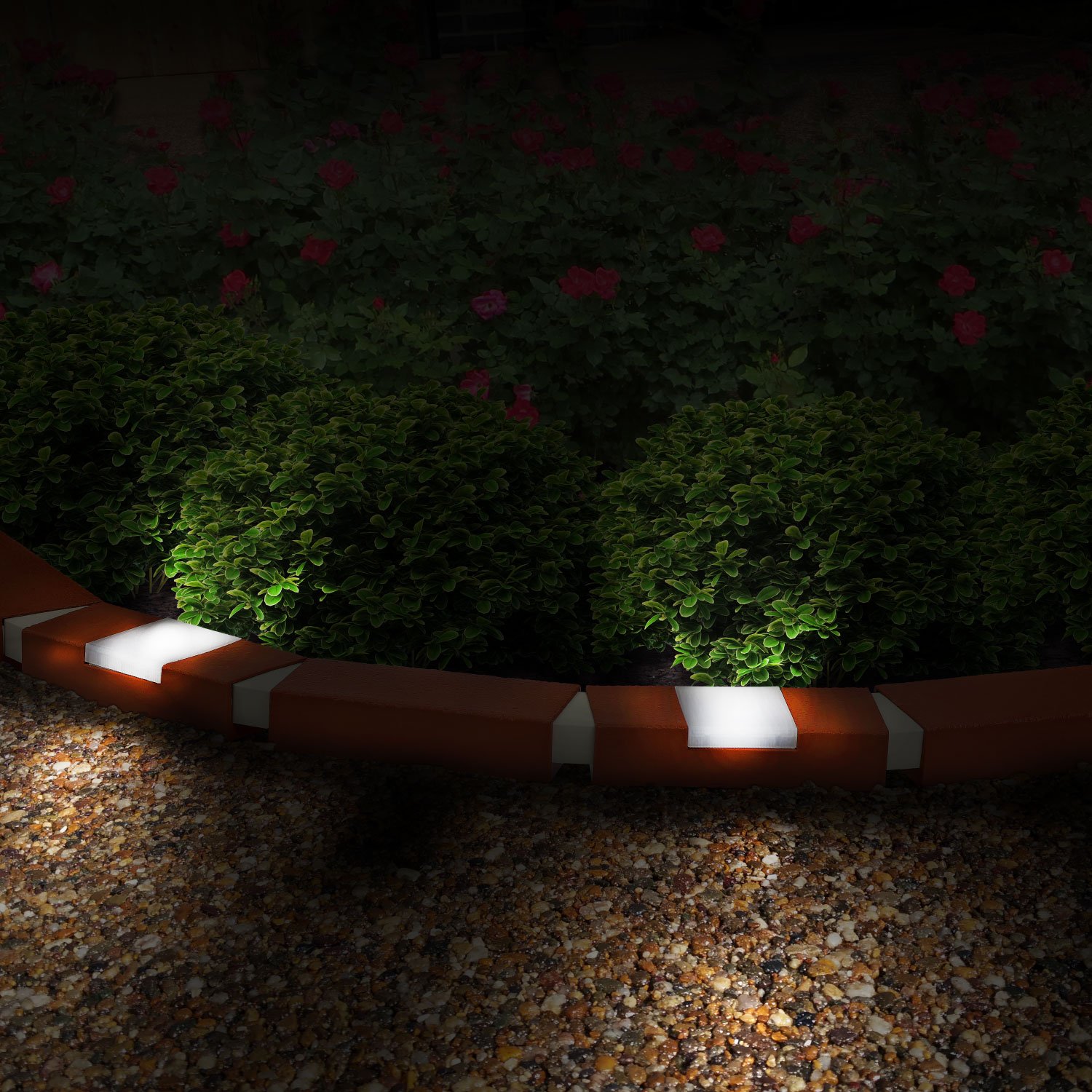 Parkland® 10 Pack Plastic Brick Effect Garden Lawn Edging Plant Border