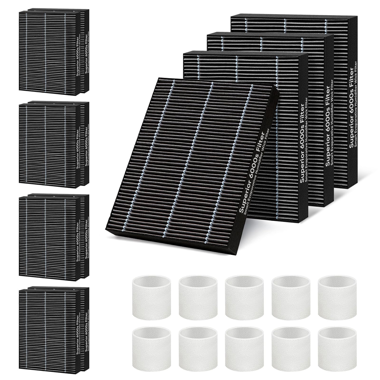 12‑Pack 6000S Wick Filter Replacement for LEVOIT Superior 6000S Humidifier