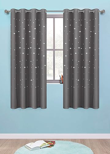 Miniatura 2 de Anjee Cortina opaca con diseño de estrellas.