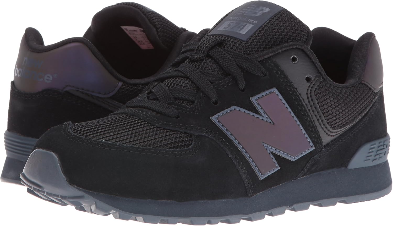 New Balance Kids' KL574V1 Sneakers Little Kid (4-8 Years) 12.5 Little Kid Black/Black