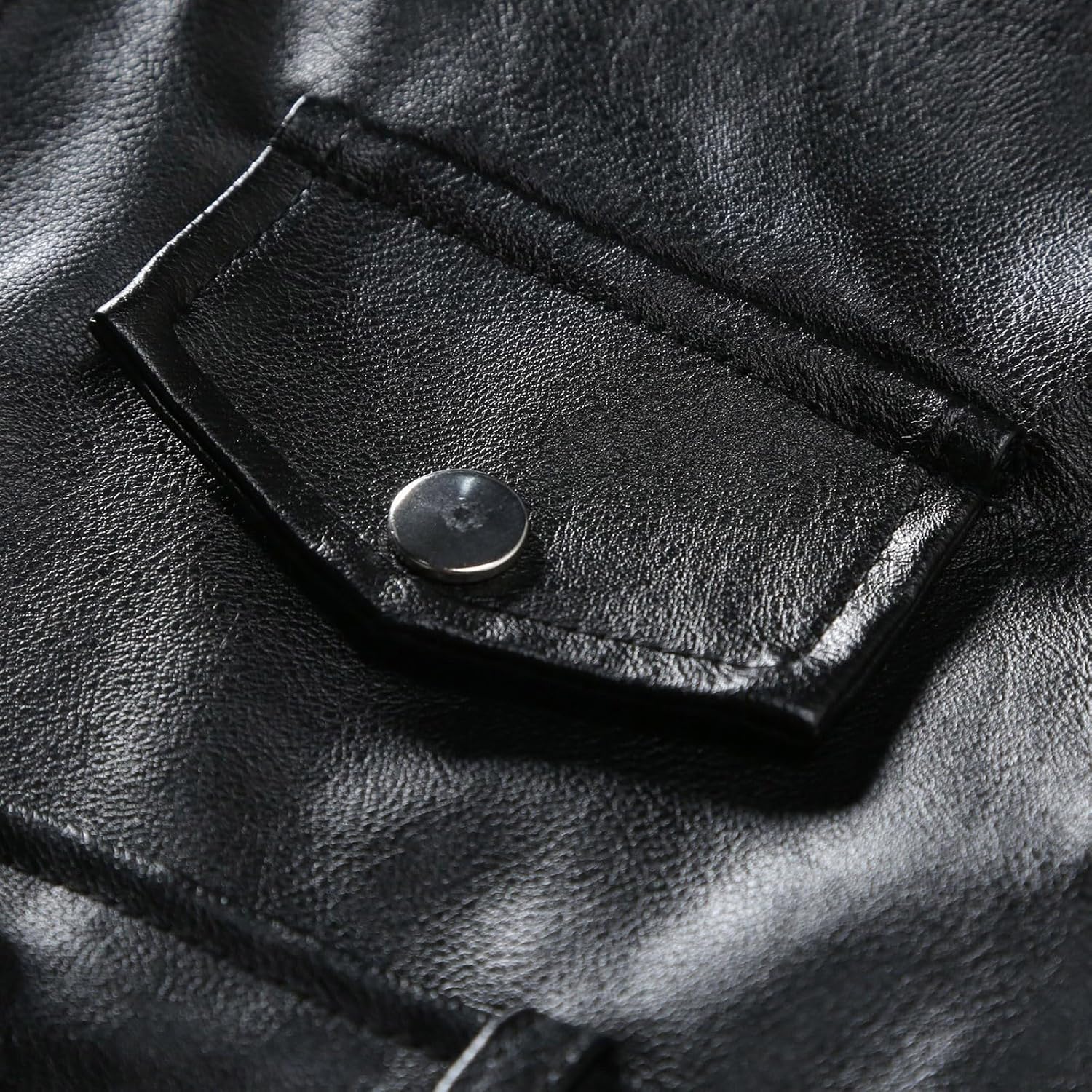 Men's Leather Jacket Winter Vintage Motorcycle Biker Coats Stylish Zipper Moto Riding Racing Jackets