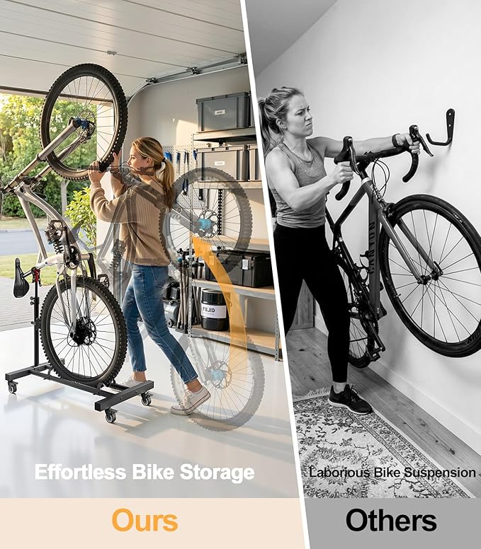 Soporte Vertical para Bicicleta Housolution con Ruedas 360° hasta 29" miniatura 7