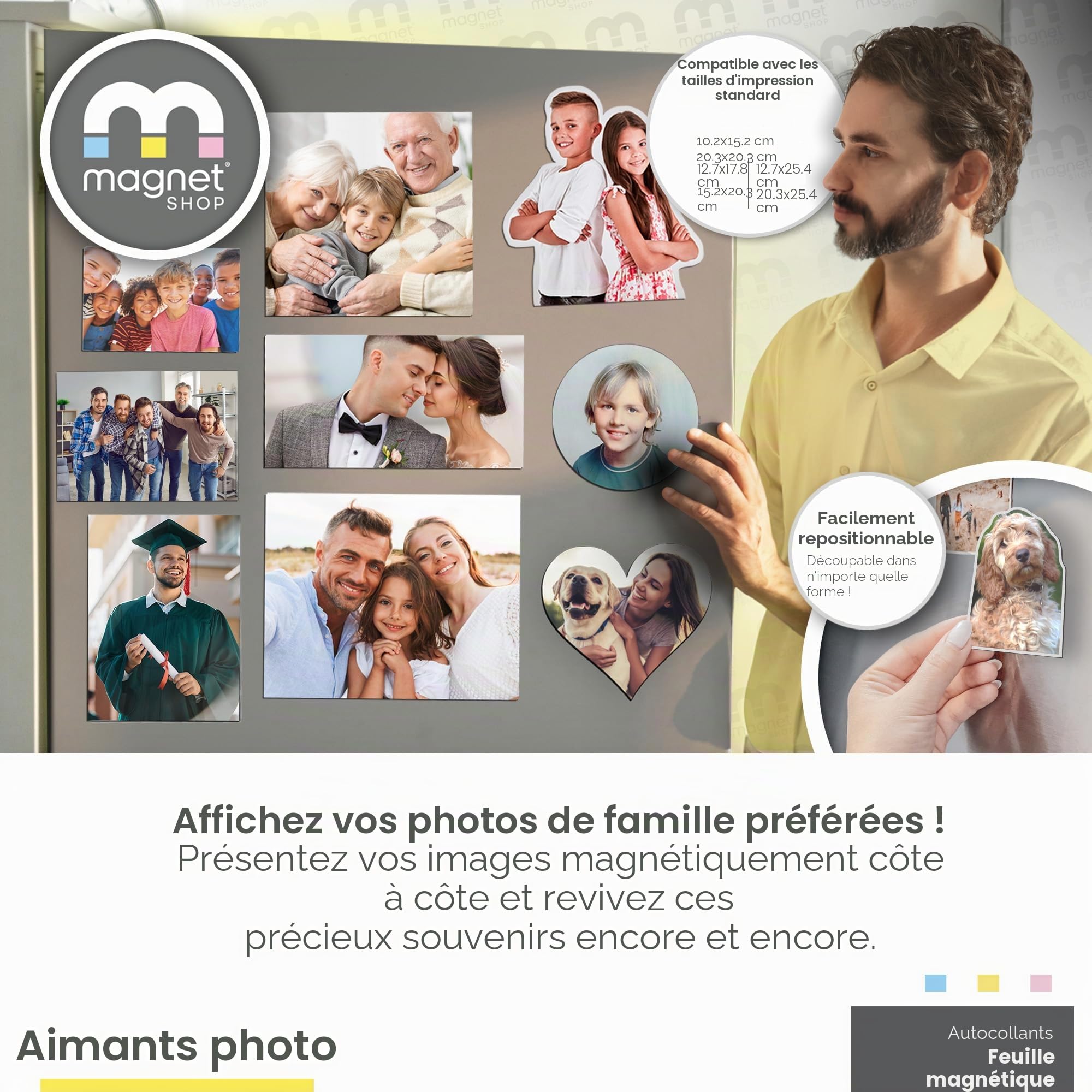 TMS Feuilles magnétiques autocollantes | Pour le rangement de matrices magnétiques, travaux manuels, voitures, taxis, véhicules, fabrication de panneaux
