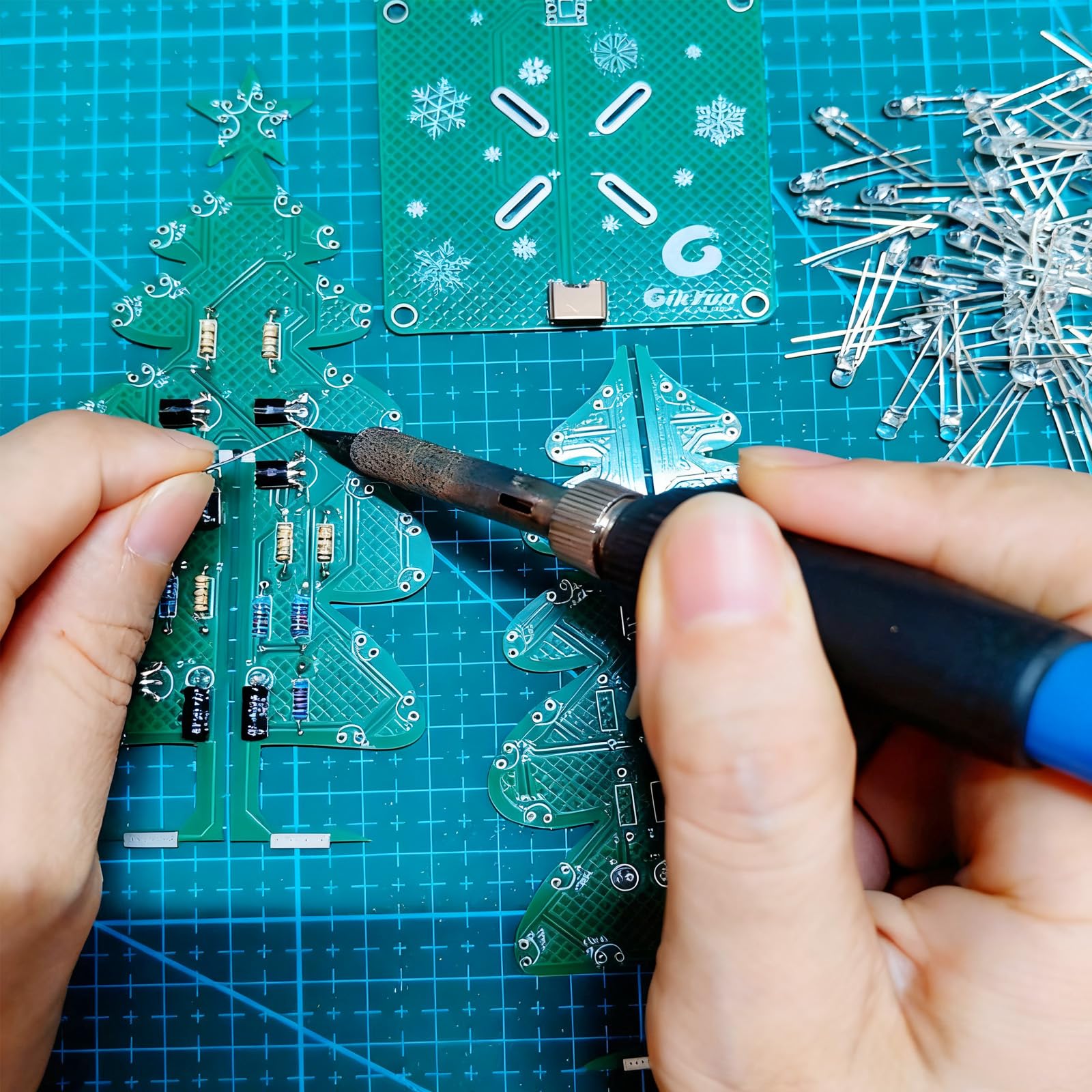 Gikfun Advanced Christmas Tree Soldering Kit DIY STEM Project for Adults Hobbyists Gift GK1033 - Image 3