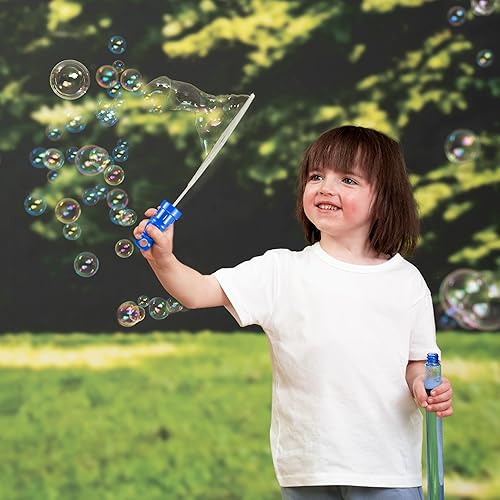 Miniatura 4 de JOYIN Paquete de 24 varitas surtidas de burbujas de 10 pulgadas, varitas de burbujas de 6 colores, recuerdos de fiesta de 3 onzas, juguetes de