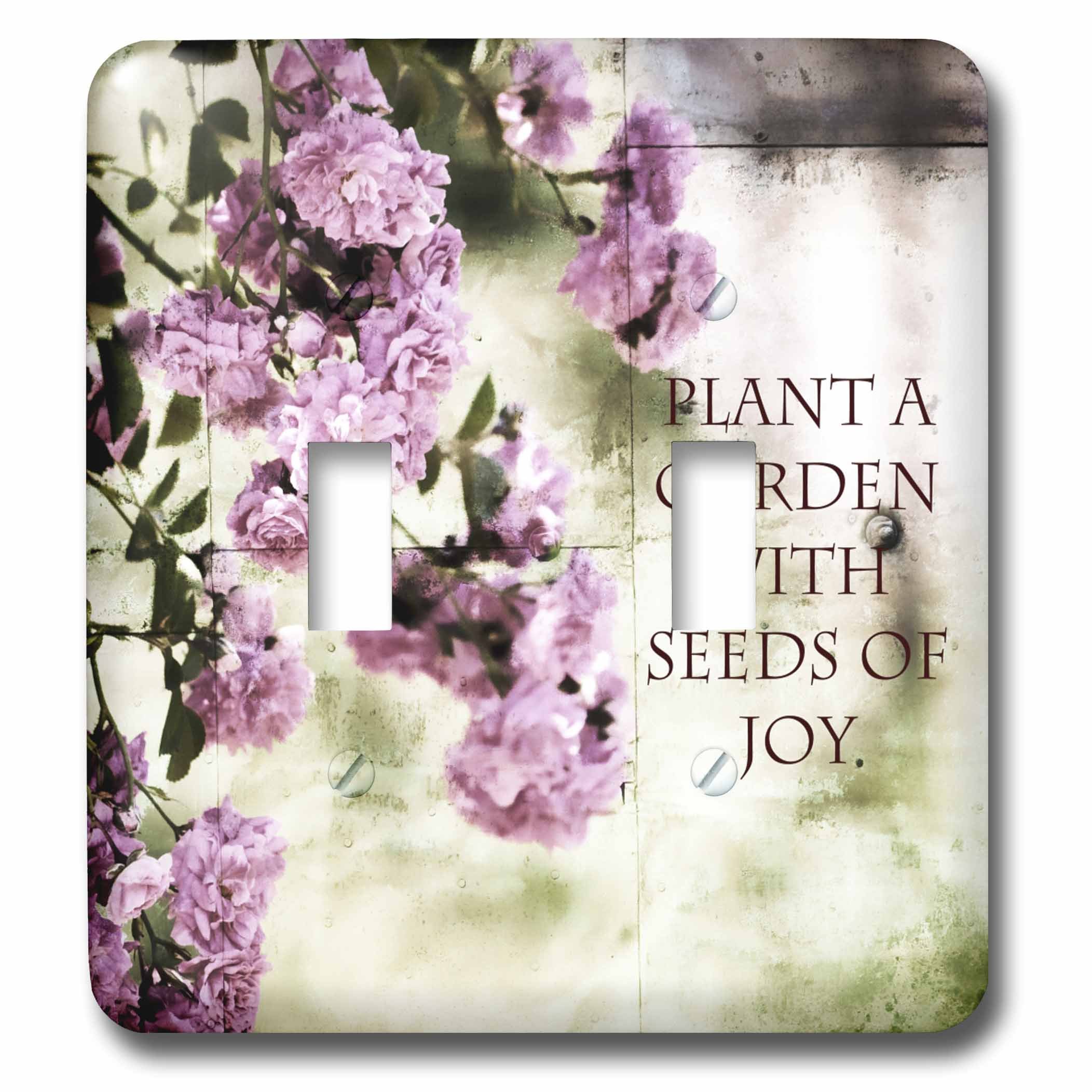 Double interrupteur de prestige Fleurs Vintage Roses lsp_57181_2 pour intérieur