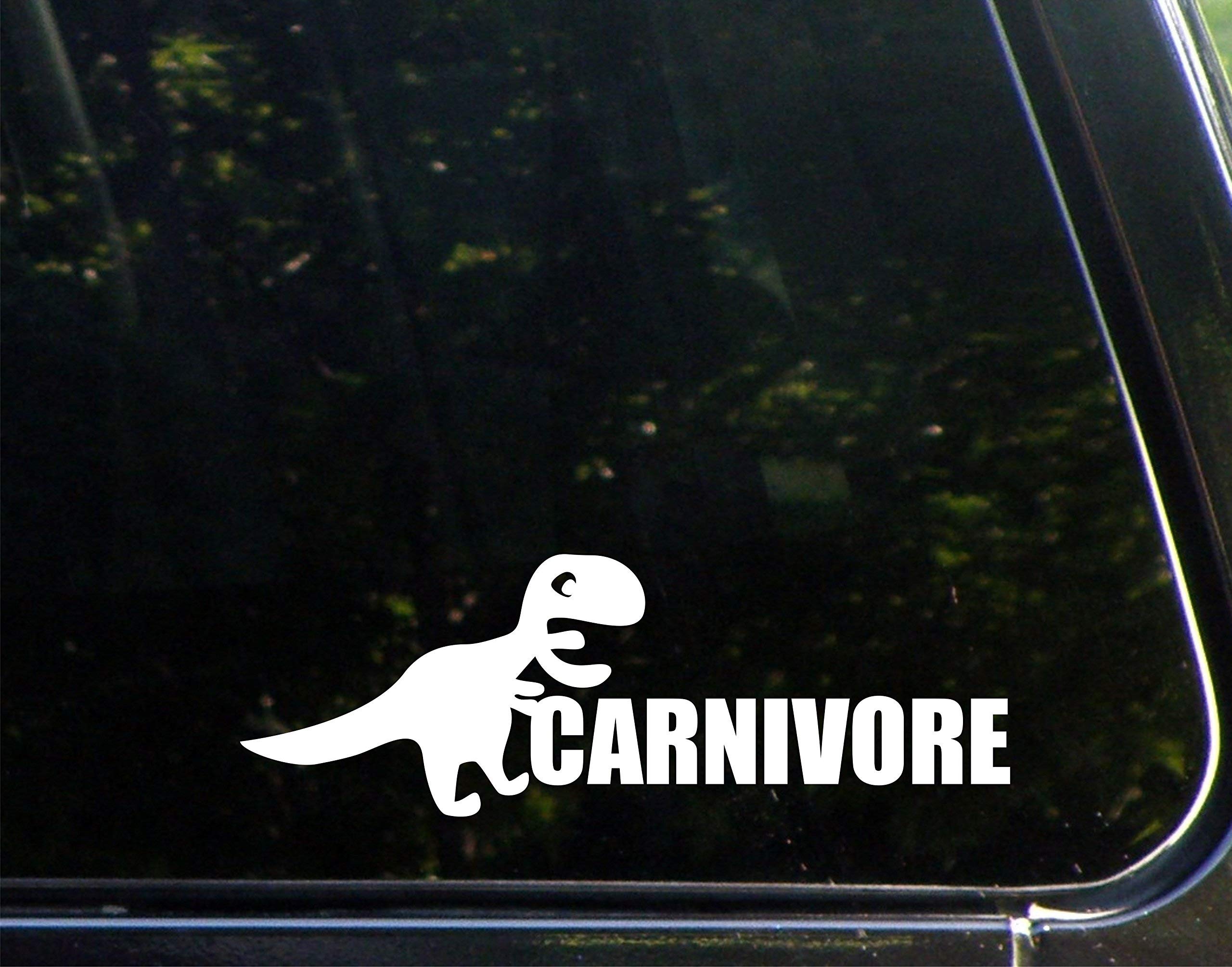 Sign Depot Carnivore - 8-3/4" x 3" - Vinyl Die Cut Decal/Bumper Sticker for Windows, Cars, Trucks, Laptops, Etc.