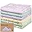 Organic Burp Cloths Baby Boy, Girl - 6-Pack Large Cotton Burping Cloths for Babies, Spit Up Rags, Super Absorbent, Ultra Soft Newborn Rag, Gender Neutral, Machine Washable, Durable (Lunaris)