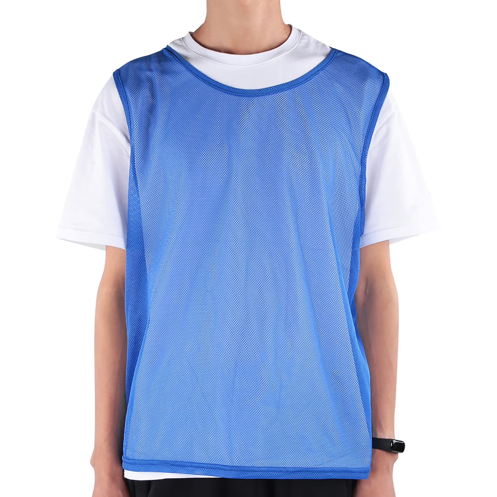 Entrenamiento de adultos transpirables Jersey, camiseta de baloncesto liviano, camisas sin mangas seca por tanques secos para entrenamiento de fútbol al aire libre