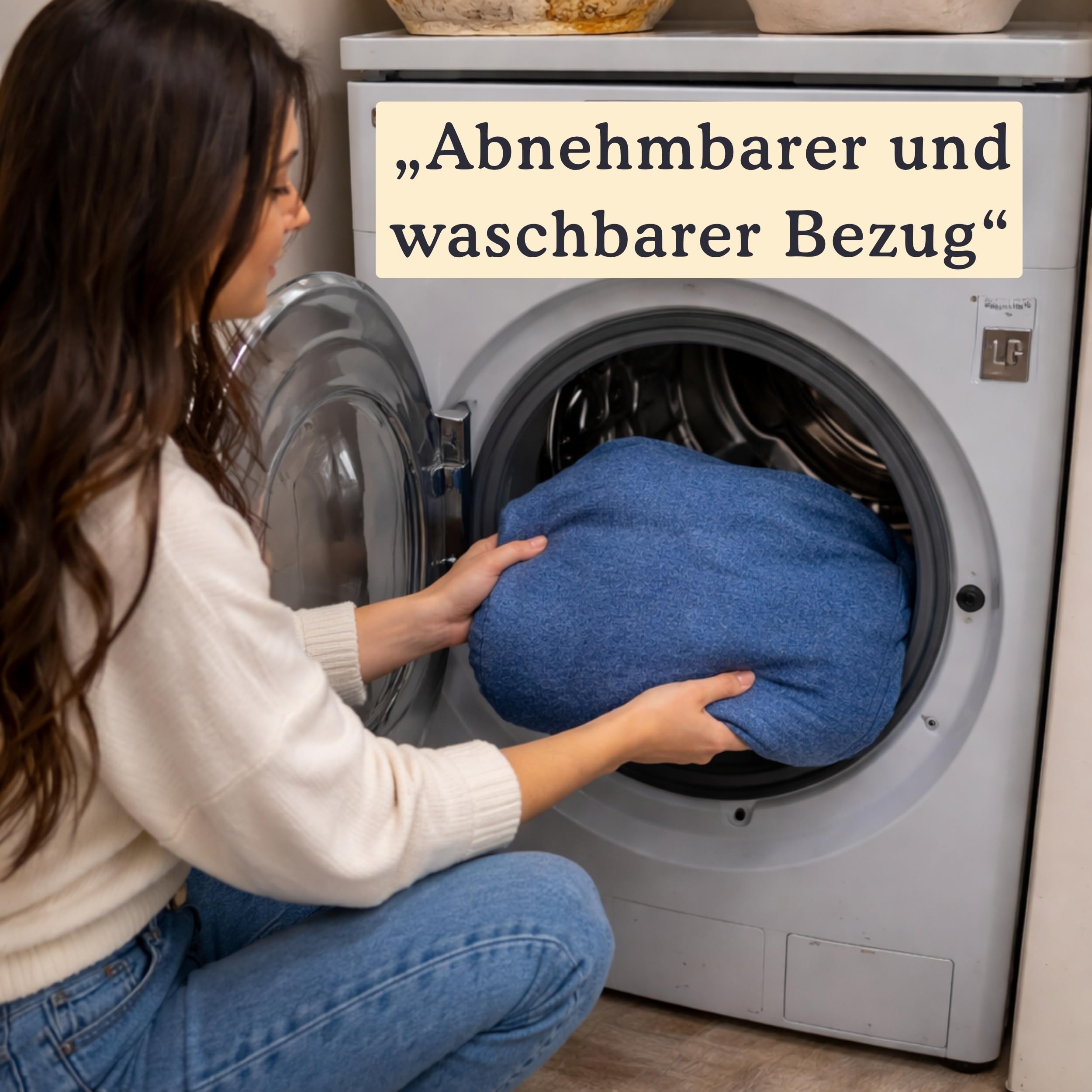 bananair - Sitzsack Kinder - Weich & Bequem, Maschinenwaschbarer Bezug, Leicht Transportierbar - Gaming Sitzsack mit Füllung, Bean Bag Chair XXL (80x70 cm, Blau)