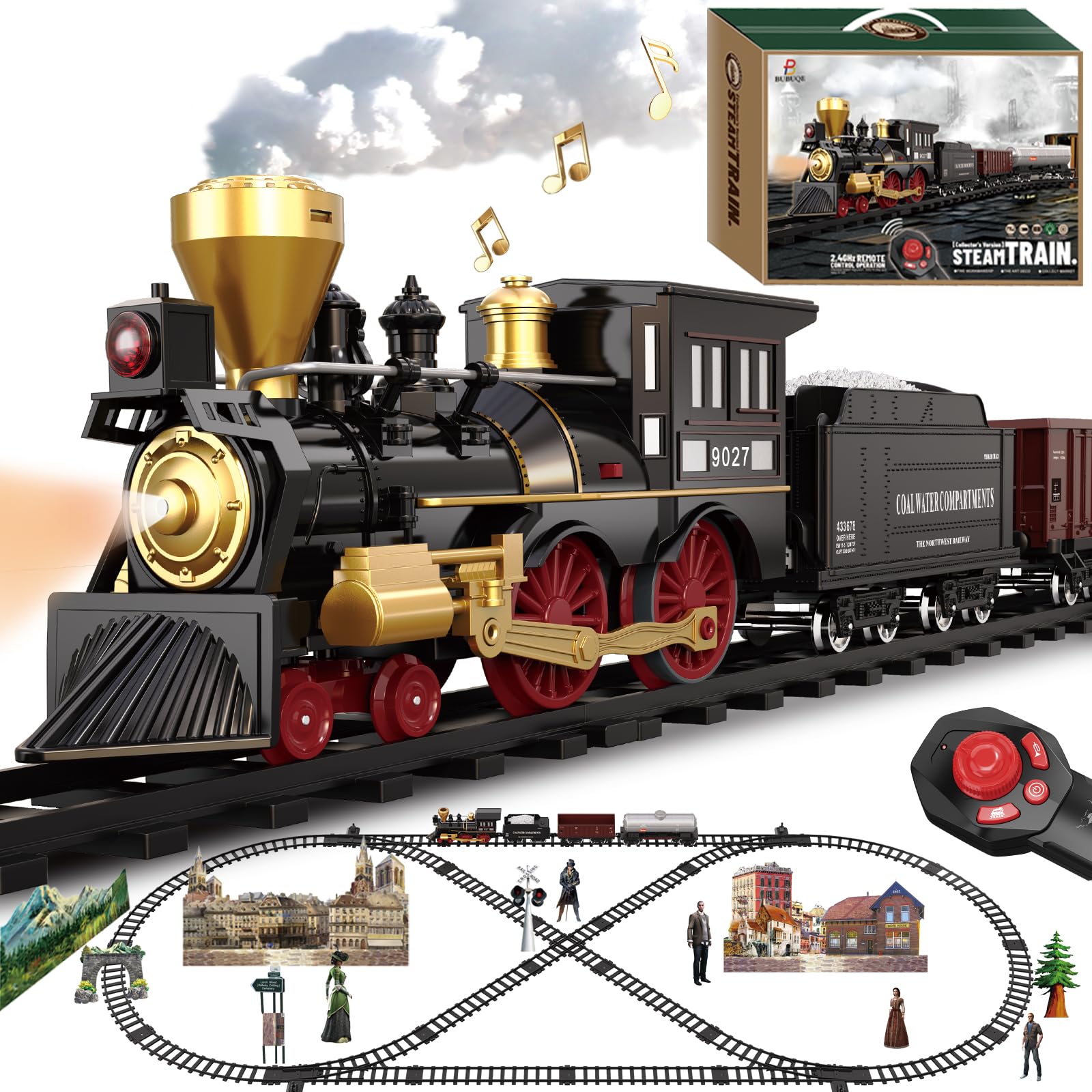 BUBUQE USB-Powered Luxury Train Set