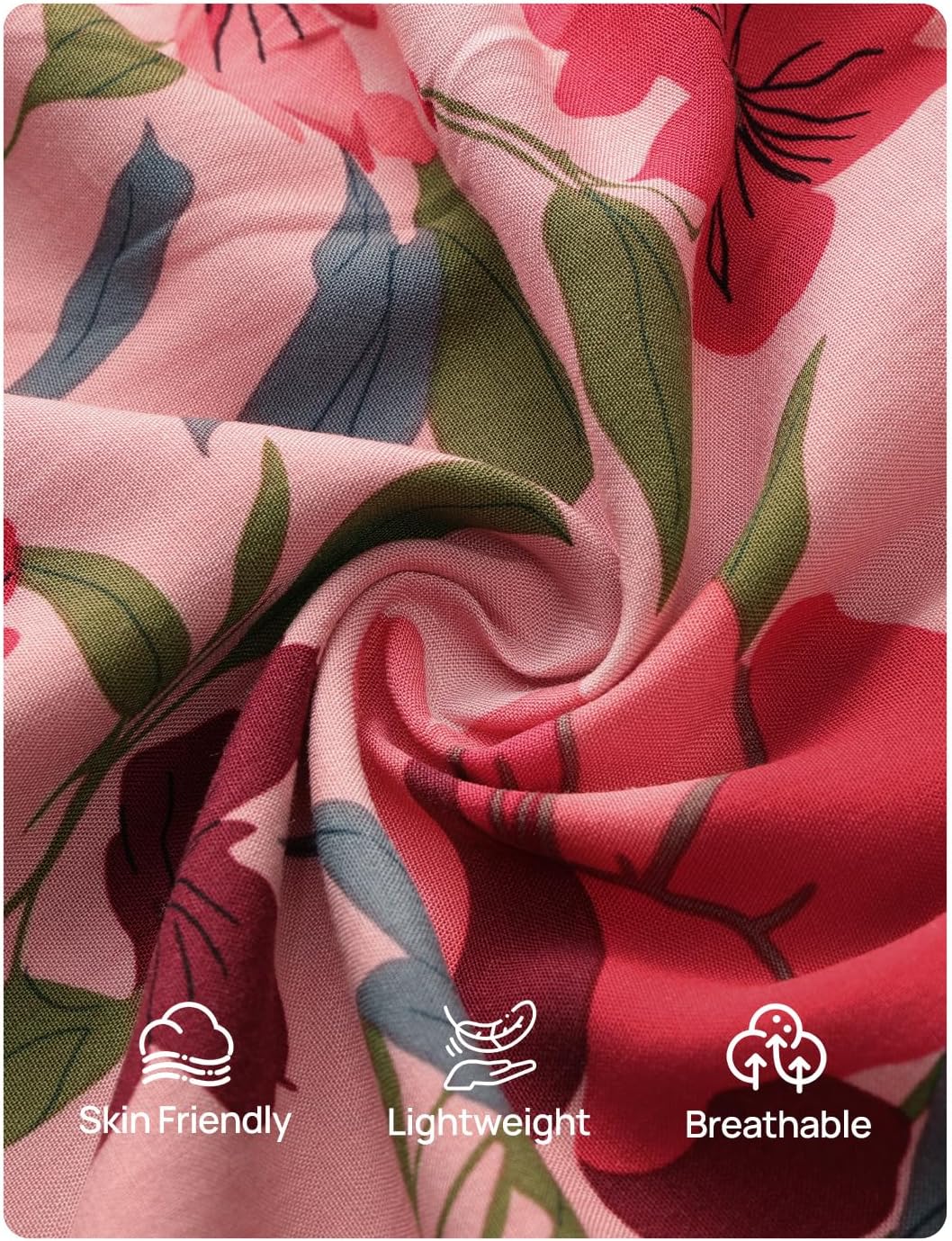 ZESICA Spring Dresses for Women 2026 Long Sleeve Boho Floral V Neck Empire Waist A Line Casual Flowy Wedding Guest Maxi Dress - Image 8