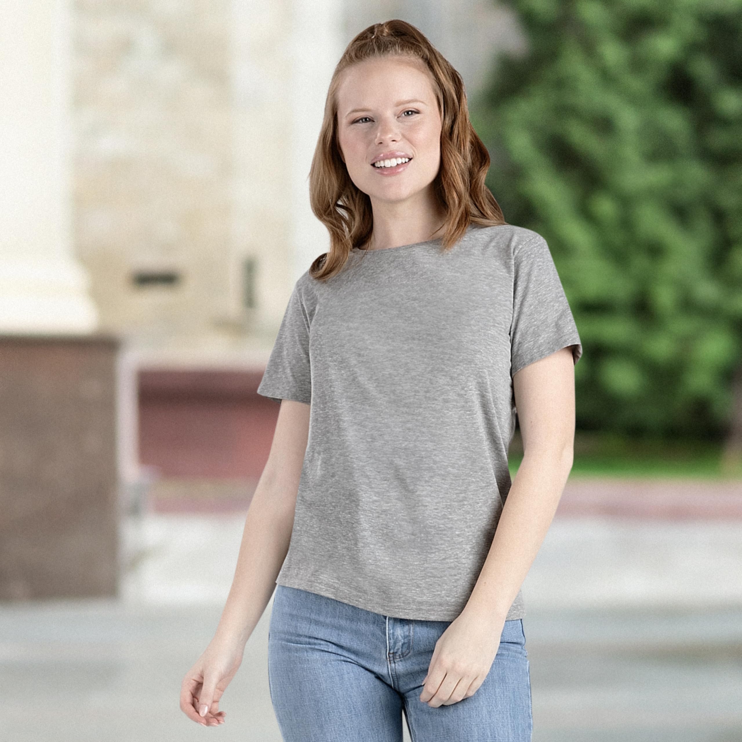 Augusta Sportswear Augusta Sportswear Damska koszulka na cały dzień Core Basic Tri-Blend Kobiety Augusta Sportswear Women's All-day Core Basic Tri-blend Tee