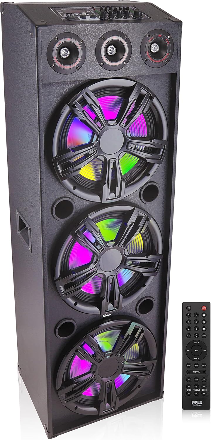 Buy 3x12” Portable Bluetooth PA Karaoke Speaker System, 2200 Watt