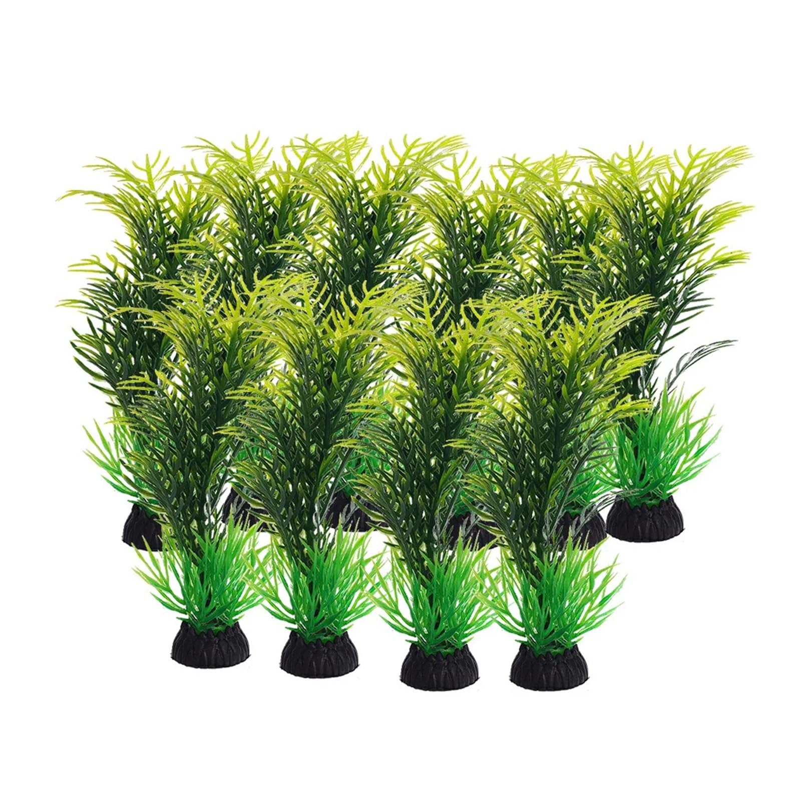 JTKSSCS Aquarium Plants 10PC Fish Tank Simulation Plant Aquarium Artificial Decor Plants Ornament Water Grass Plastic Decoration(Color1)