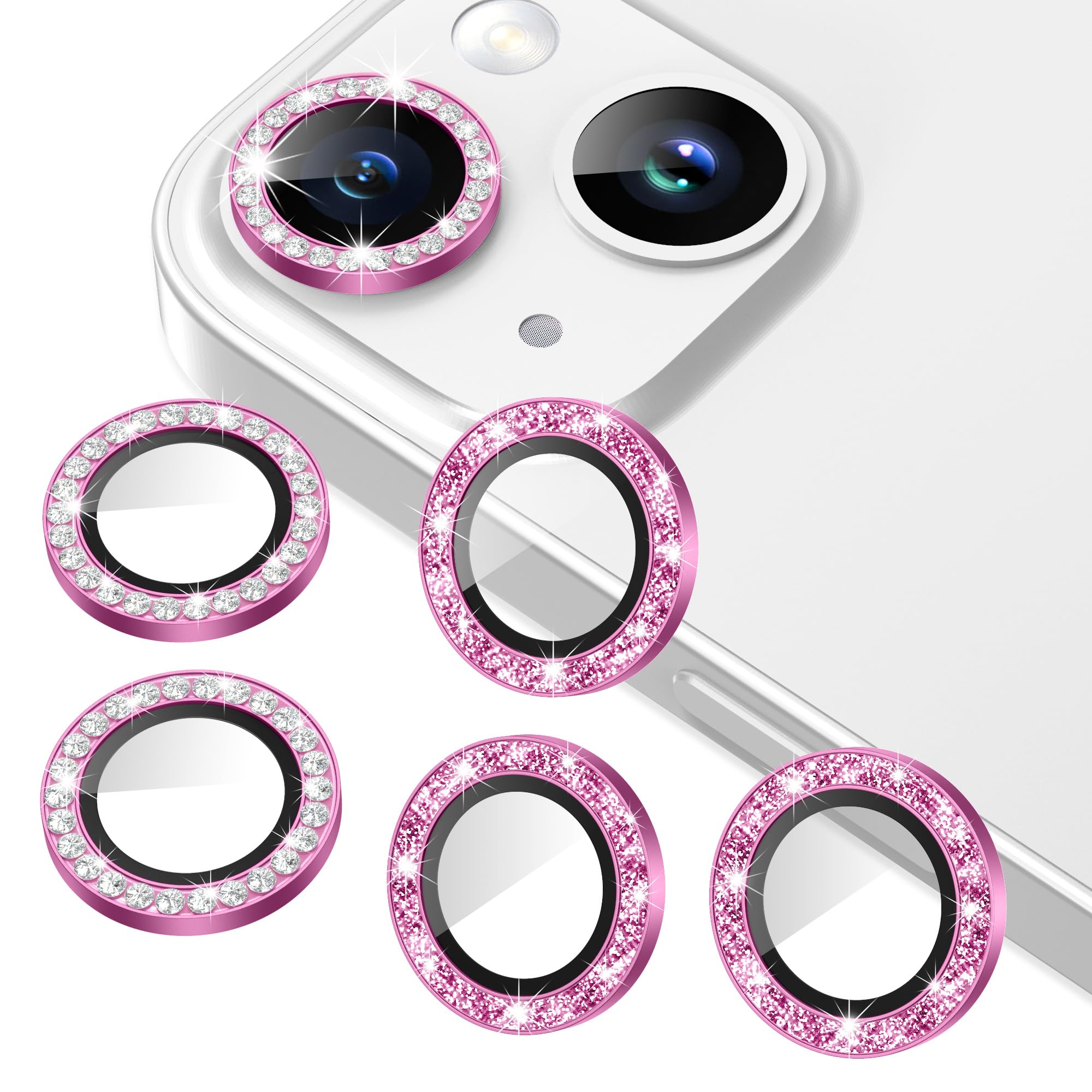 Photo 1 of AGVEE 3+3 6 Pack for iPhone 15/15 Plus Camera Lens Protector Cover