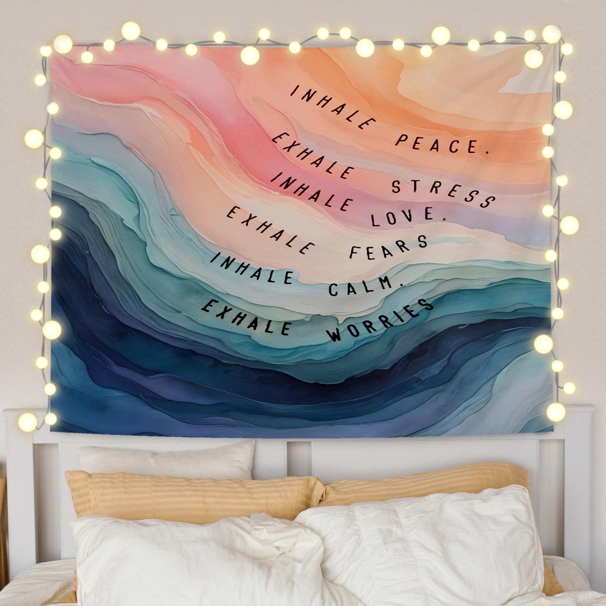 Mental Health Wellness Wall Tapestry